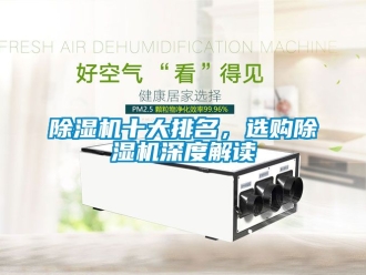 行業(yè)新聞除濕機(jī)十大排名，選購(gòu)除濕機(jī)深度解讀