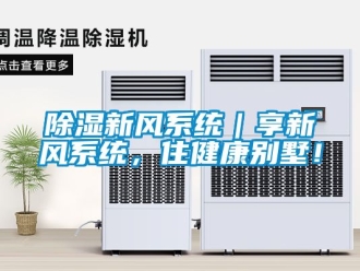 行業(yè)新聞除濕新風(fēng)系統(tǒng)｜享新風(fēng)系統(tǒng)，住健康別墅！
