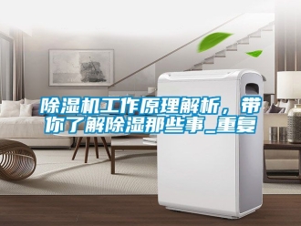 行業(yè)新聞除濕機工作原理解析，帶你了解除濕那些事_重復