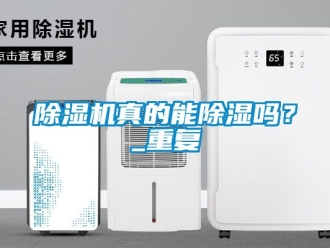行業(yè)新聞除濕機真的能除濕嗎？_重復