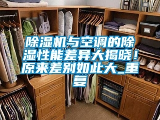 行業(yè)新聞除濕機與空調(diào)的除濕性能差異大揭曉！原來差別如此大_重復(fù)