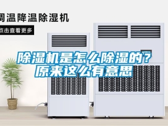 行業(yè)新聞除濕機(jī)是怎么除濕的？原來這么有意思